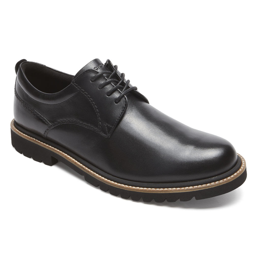 Rockport Oxfords Herre Svart - Marshall Plain Toe - FWGM52684